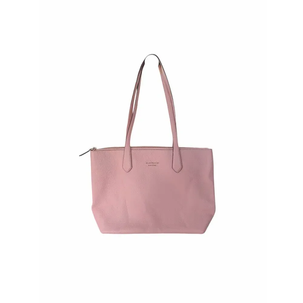 Kate Spade New York All Day Large Leather Zip Top Tote - Light Pink - Picture 2 of 9